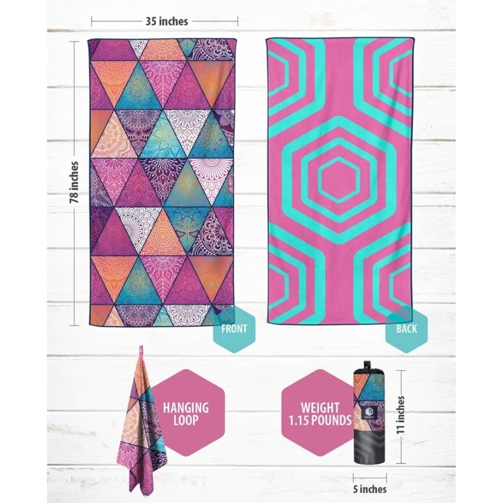 BRAND NEW. VENTURE 4TH Microfiber Beach Towel 35x78 inches - Picture 2 of 5